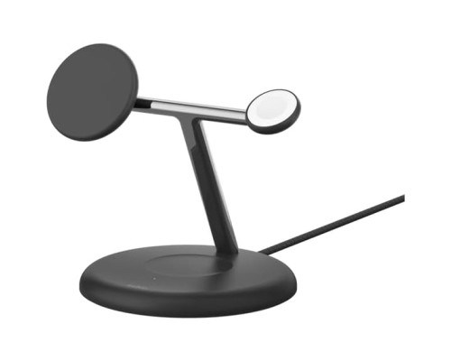 Зарядний пристрій Belkin 3in1 Magnetic Adjustable Pad Qi2 15W Black (WIZ023VFBK)