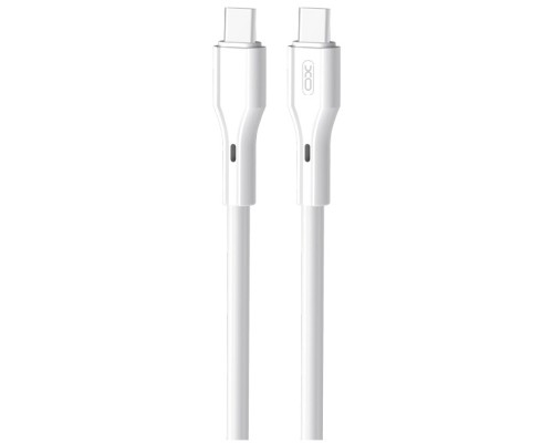 Дата кабель USB-C to USB-C 1.0m 60W Rock XO (NBQ231B_White)