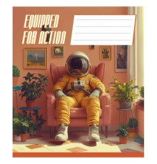 Зошит Школярик Equipped for action 48 аркушів клітинка (048-3519K)