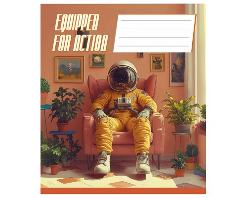 Зошит Школярик Equipped for action 48 аркушів клітинка (048-3519K)