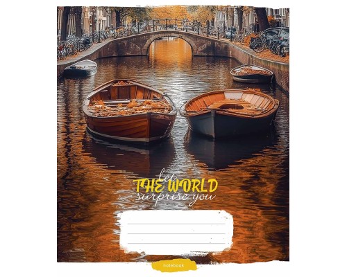 Зошит Школярик Let the world surprise you 60 аркушів лінія (060-3548L)