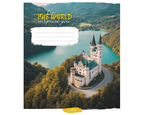 Зошит Школярик Let the world surprise you 60 аркушів лінія (060-3548L)