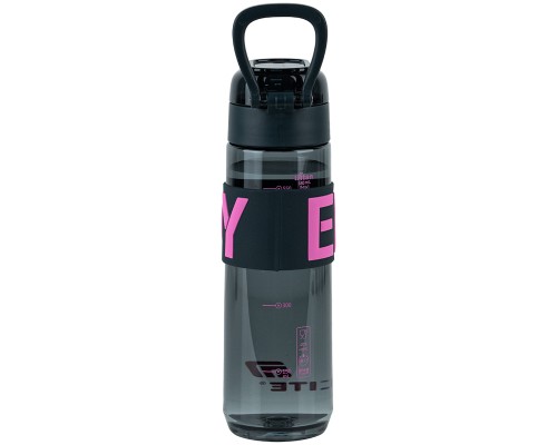Пляшка для води Kite 680 мл чорно-рожева (K25-1233-3)