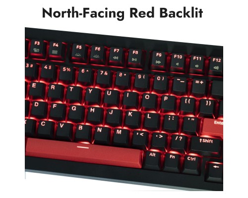 Клавіатура Lemokey Keychron X4 Red LED USB Black (X4-A1-UA)