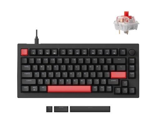 Клавіатура Lemokey Keychron X4 Red LED USB Black (X4-A1-UA)