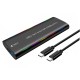 Кишеня зовнішня Dynamode M.2 SSD NVMe/SATA combo USB3.2 GEN2 Type-C aluminium black (DM-CAD-SSD10)