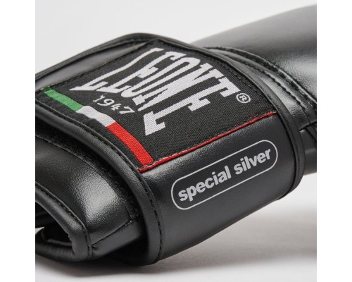 Боксерські рукавички Leone GN383 Thunder Black 10 унцій (GN383_Black_10oz)