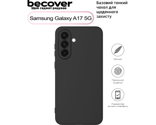 Чохол до мобільного телефона BeCover Samsung Galaxy A17 5G SM-A176 Black (713689)