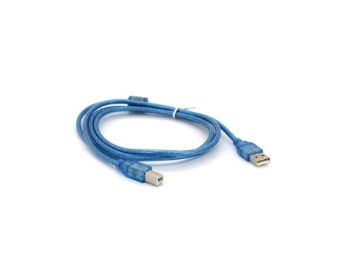 Кабель для принтера USB 2.0 AM/BM 1.5m ferrite blue Ritar (YT-AM/BM-1.5TTR)