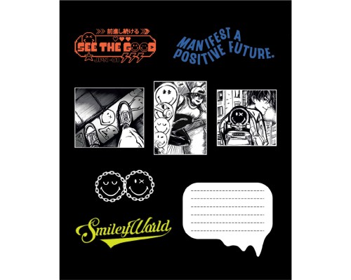 Зошит Yes Smiley World Anime А5 60 аркушів клітинка (767656)