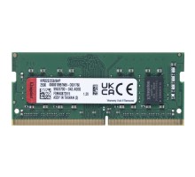 Модуль пам'яті для ноутбука SoDIMM DDR4 8GB 3200 MHz Kingston (KVR32S22S8/8WP)