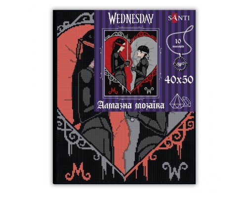 Картина по номерам Santi Wednesday Duelo a ciegas 40х50 см, алмазна мозаїка (954161)