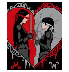 Картина по номерам Santi Wednesday Duelo a ciegas 40х50 см, алмазна мозаїка (954161)