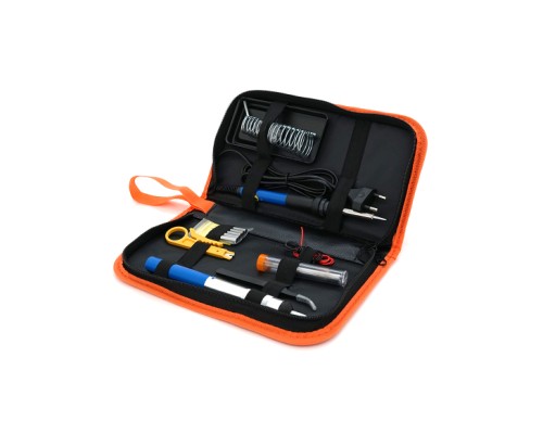 Паяльник електричний JIANG JN-806, 60Вт, 220V, 200-450°C + набір для пайки (JN-806+)