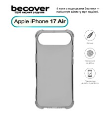 Чохол до мобільного телефона BeCover Anti-Shock Apple iPhone 17 Air Grey (713796)