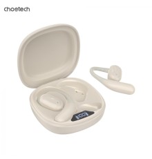 Навушники Choetech Open-ear з LED дисплеєм Beige (BH-T25-SK)