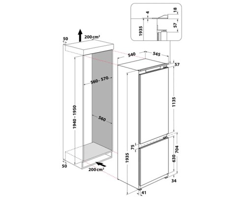 Холодильник Whirlpool WHC20D011B1