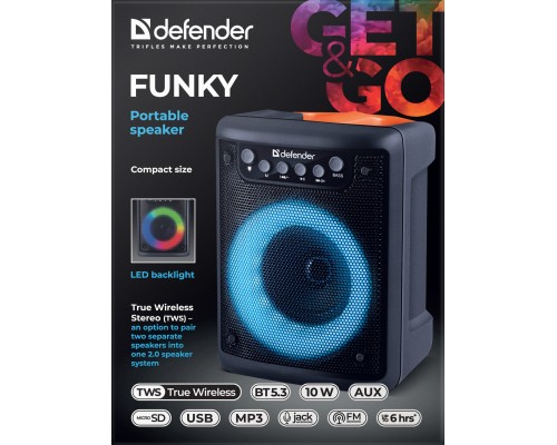 Акустична система Defender Funky Black (65053)