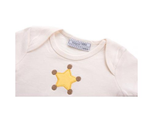 Набір дитячого одягу Luvena Fortuna чоловічок, штанці, кофточка і шапочка (F7762.C.3-6)