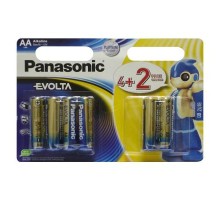 Батарейка Panasonic AA LR6 Evolta * 6(4+2) (LR6EGE/6B2F) 