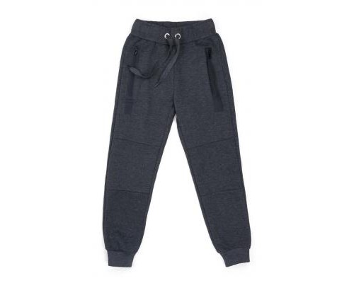 Штани дитячі Breeze на манжетах і з блискавкою (9984-152B-gray)