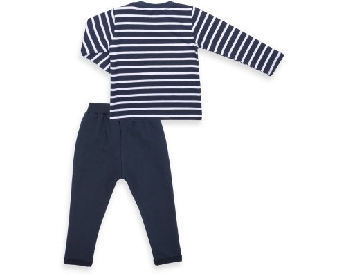 Набір дитячого одягу Breeze в смужку і з кишенькою (8999-74B-darkblue)
