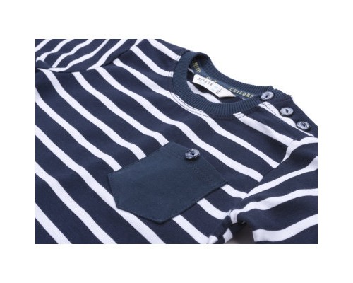 Набір дитячого одягу Breeze в смужку і з кишенькою (8999-74B-darkblue)