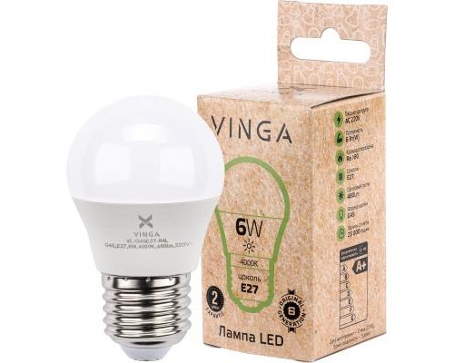 Лампочка Vinga VL-G45E27-64L
