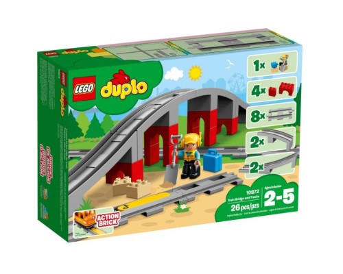 Конструктор LEGO Залізничний міст і рейки (10872)