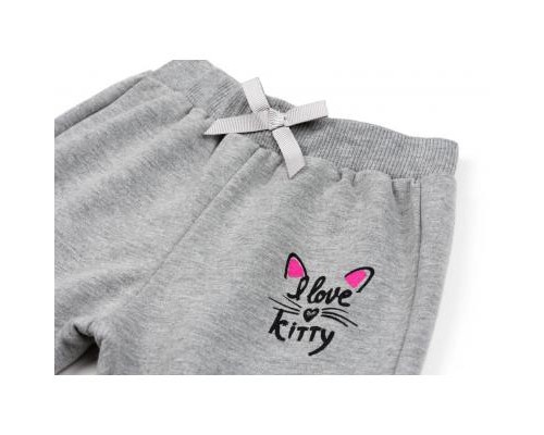 Штани дитячі Breeze I LOVE KITTY (12326-74G-gray)