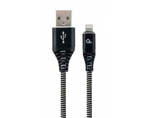 Дата кабель USB 2.0 AM to Lightning 2.0m Cablexpert (CC-USB2B-AMLM-2M-BW)