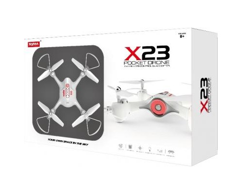 Радіокерована іграшка Syma Квадрокоптер 2.4 GHz 21 cм White (X23_White)