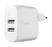 Зарядний пристрій Belkin Home Charger (24W) DUAL USB 2.4A, white (WCB002VFWH)
