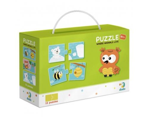 Пазл DoDo Звірята та їх Домівки (300117)