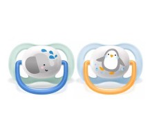 Пустушка Philips AVENT Ultra Air Animal для хлопчиків 0-6 міс (SCF080/05)