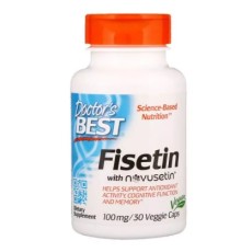 Антиоксидант Doctor's Best Підтримка Мозку, Фісетін, Fisetin with Novusetin, 100 мг, 30 (DRB-00227)