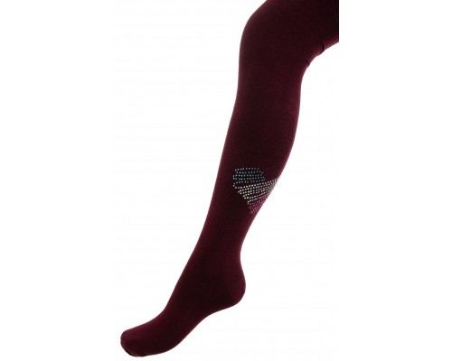 Колготки дитячі BNM з серцем з страз (M0C0302-2032-13G-red)