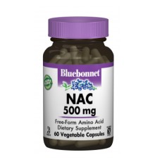 Амінокислота Bluebonnet Nutrition NAC (N-Ацетил-L-Цистеин) 500мг, 60 гелевих капсул (BLB0064)