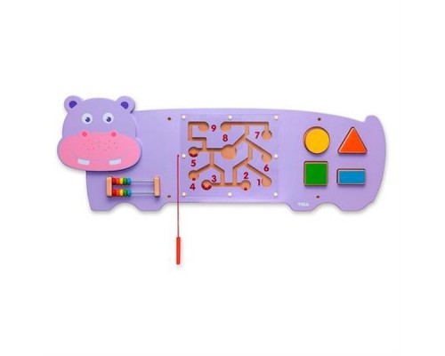 Розвиваюча іграшка Viga Toys Бізіборд Бегемотик (50470FSC)
