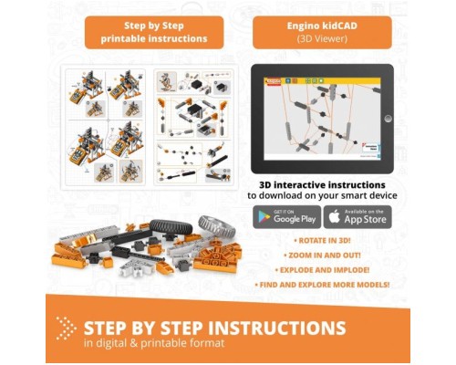 Конструктор Engino STEM & Robotics Pro Set v2 з акумулятором (E30-1B)