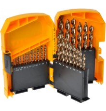 Набір свердл DeWALT по металу EXTREME 2 HSS-G, 29 шт, металевий бокс (DT7926)