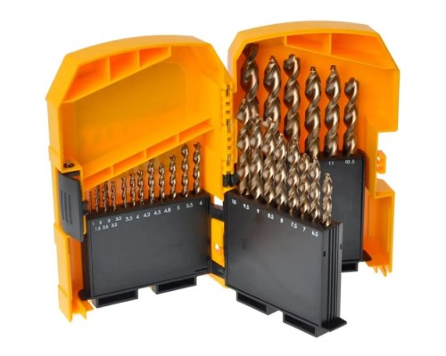 Набір свердл DeWALT по металу EXTREME 2 HSS-G, 29 шт, металевий бокс (DT7926)