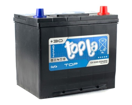 Акумулятор автомобільний Topla 65 Ah/12V Top/Energy Japan Euro (118 665)