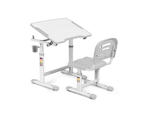 Парта зі стільцем Evo-kids Evo-07 Grey