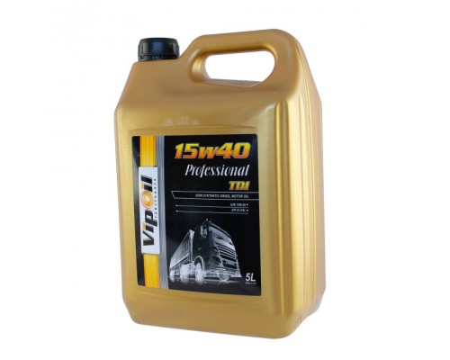 Моторна олива VIPOIL VipOil Professional TDI 15W-40 API CI-4/SL 5л (0340355)