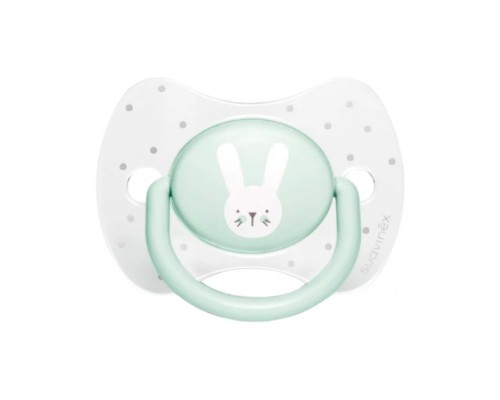 Пустушка Suavinex Hygge Затишні історії 0-6 міс. ,бірюз. зайчик (306592)