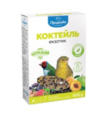 Корм для птахів Природа Коктейль «Екзотик» для амадин та канарок 500 г (4823082410293)