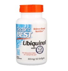 Антиоксидант Doctor's Best Убіхінол, Ubiquinol with Kaneka, 100 мг, 60 желатинових капсул (DRB-00205)