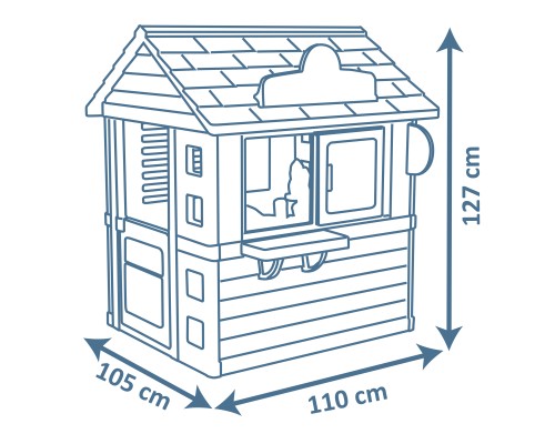 Ігровий будиночок Smoby Кав'ярня солодощів з кухнею, касою, посудом (810718)