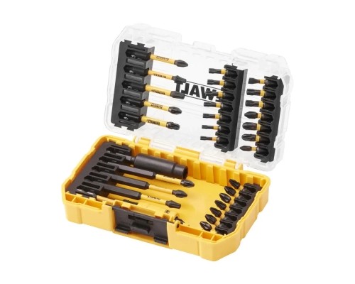 Набір біт DeWALT EXTREME FLEXTORQ, Phillips,Pozidriv,Torx, Slotted,Pz3, T25, 32 шт, кейс (DT70743T)
